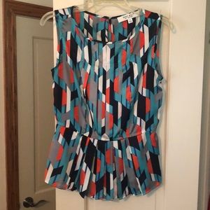 Nine West Sleeveless Peplum-like Top